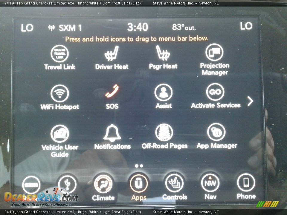 2019 Jeep Grand Cherokee Limited 4x4 Bright White / Light Frost Beige/Black Photo #27