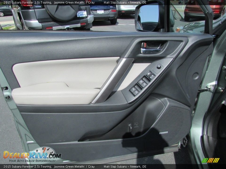 2015 Subaru Forester 2.5i Touring Jasmine Green Metallic / Gray Photo #14