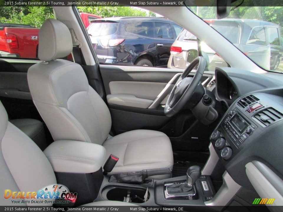 2015 Subaru Forester 2.5i Touring Jasmine Green Metallic / Gray Photo #17