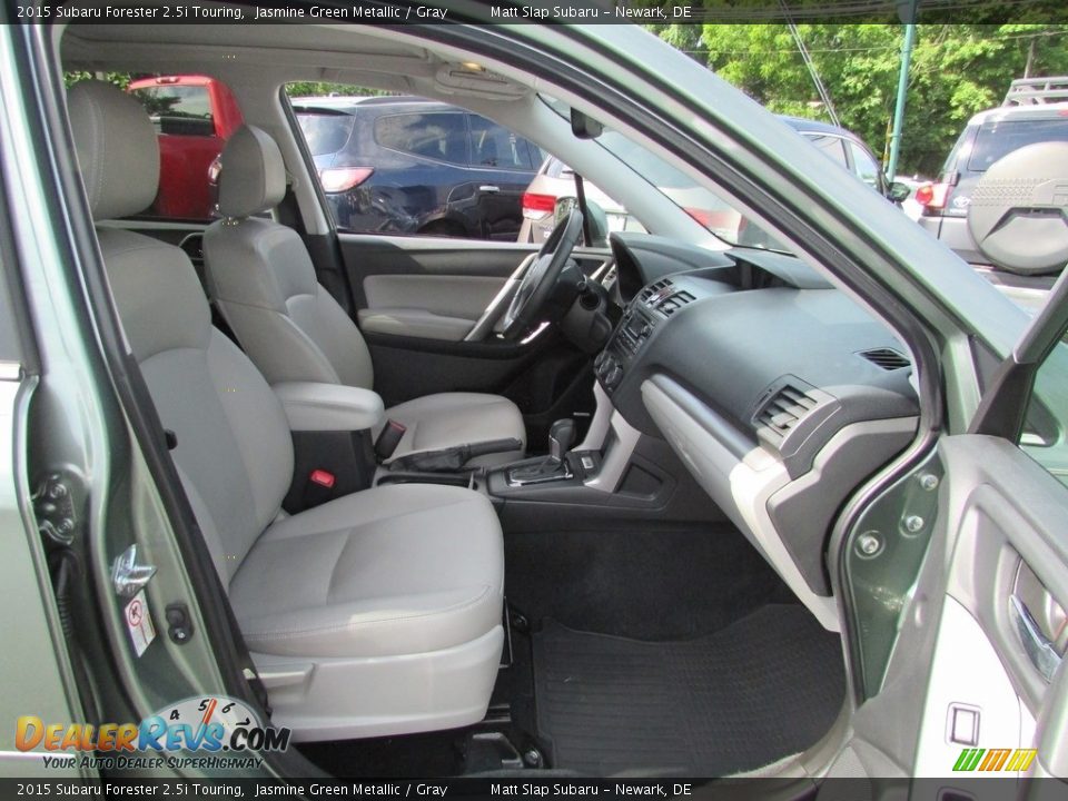 2015 Subaru Forester 2.5i Touring Jasmine Green Metallic / Gray Photo #18