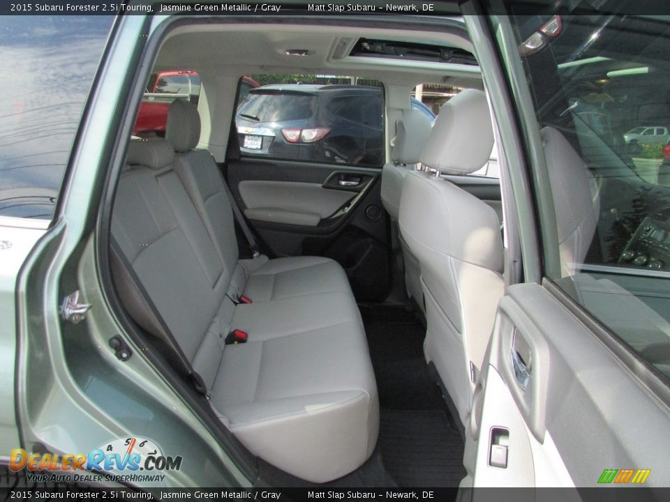 2015 Subaru Forester 2.5i Touring Jasmine Green Metallic / Gray Photo #19