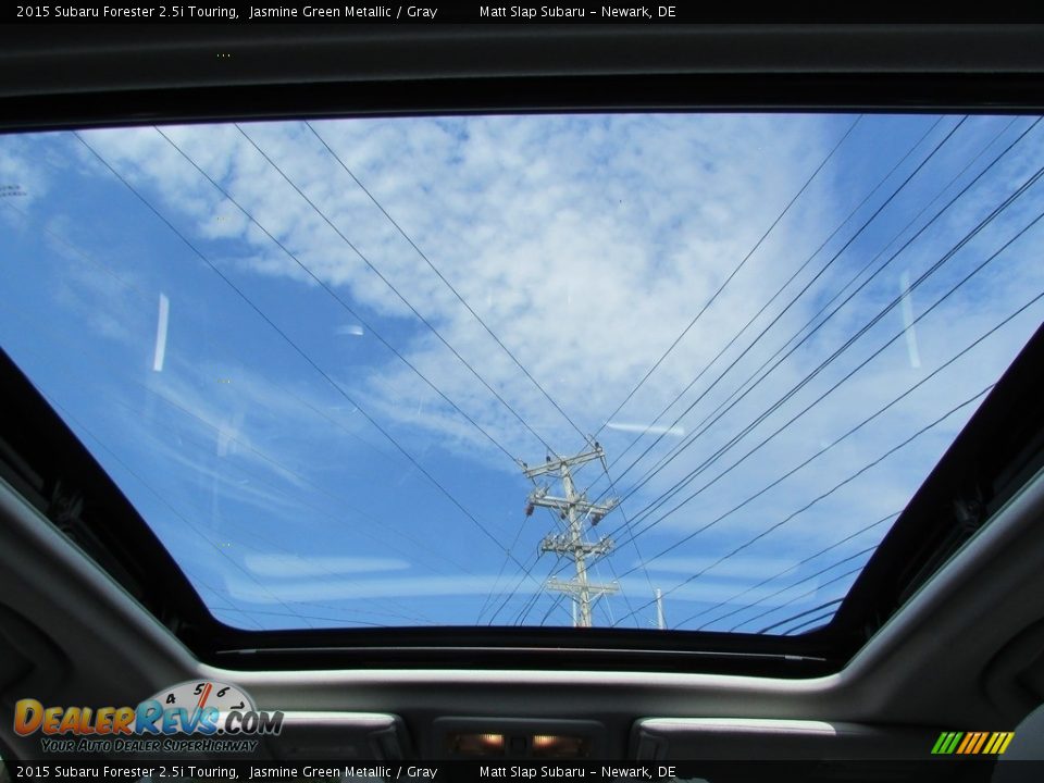 2015 Subaru Forester 2.5i Touring Jasmine Green Metallic / Gray Photo #21