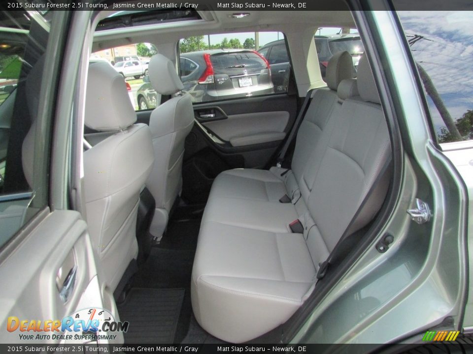 2015 Subaru Forester 2.5i Touring Jasmine Green Metallic / Gray Photo #22