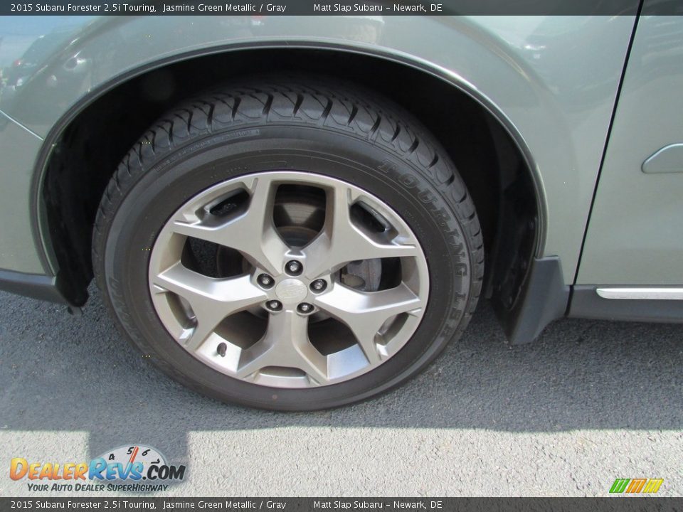 2015 Subaru Forester 2.5i Touring Jasmine Green Metallic / Gray Photo #23