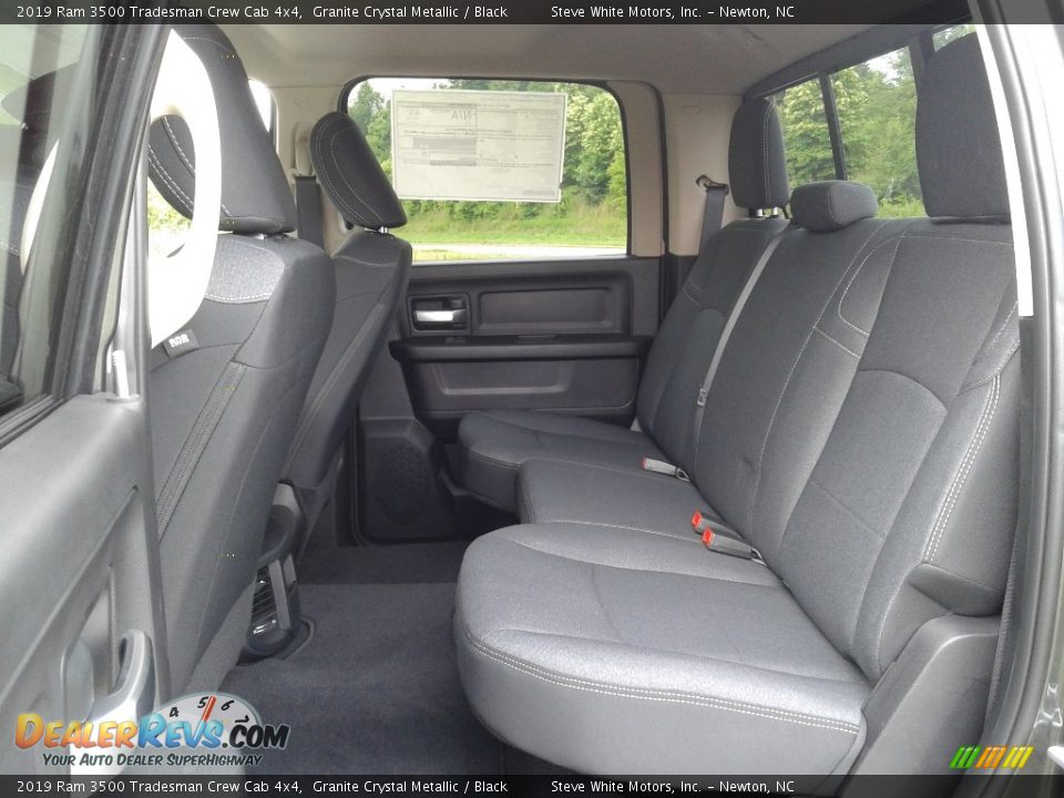 Rear Seat of 2019 Ram 3500 Tradesman Crew Cab 4x4 Photo #11