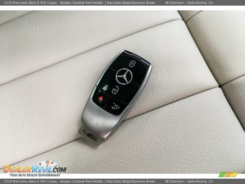 2018 Mercedes-Benz E 400 Coupe designo Cardinal Red Metallic / Macchiato Beige/Espresso Brown Photo #11