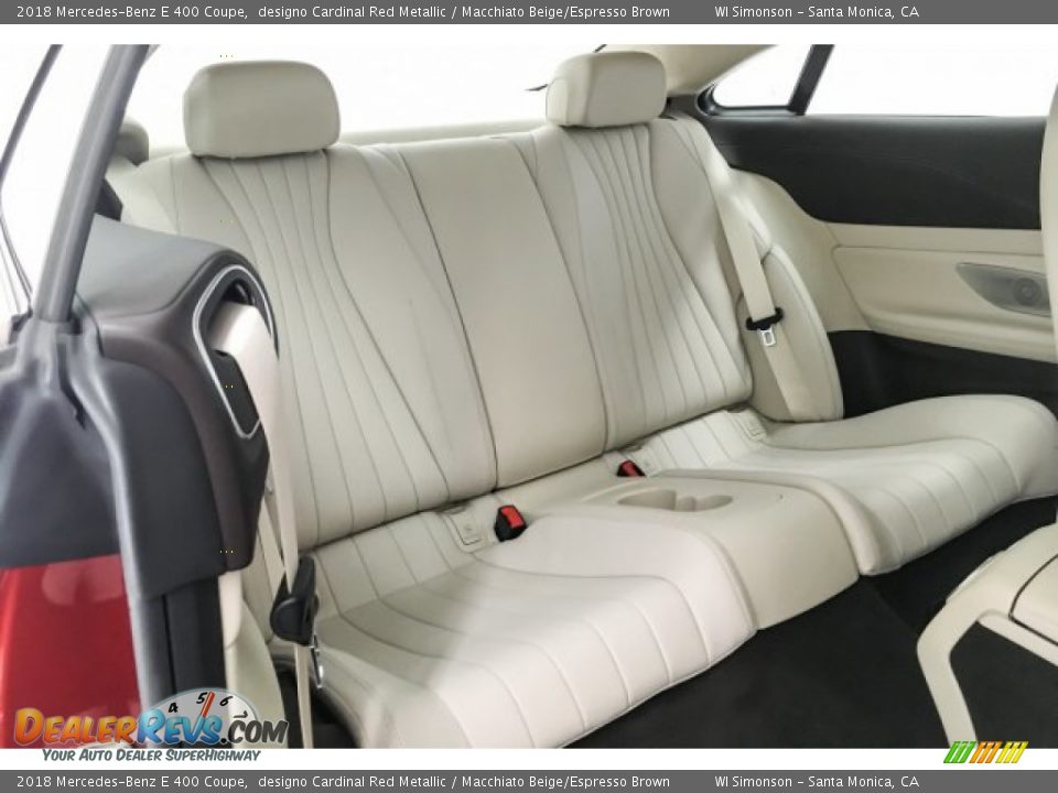 2018 Mercedes-Benz E 400 Coupe designo Cardinal Red Metallic / Macchiato Beige/Espresso Brown Photo #13