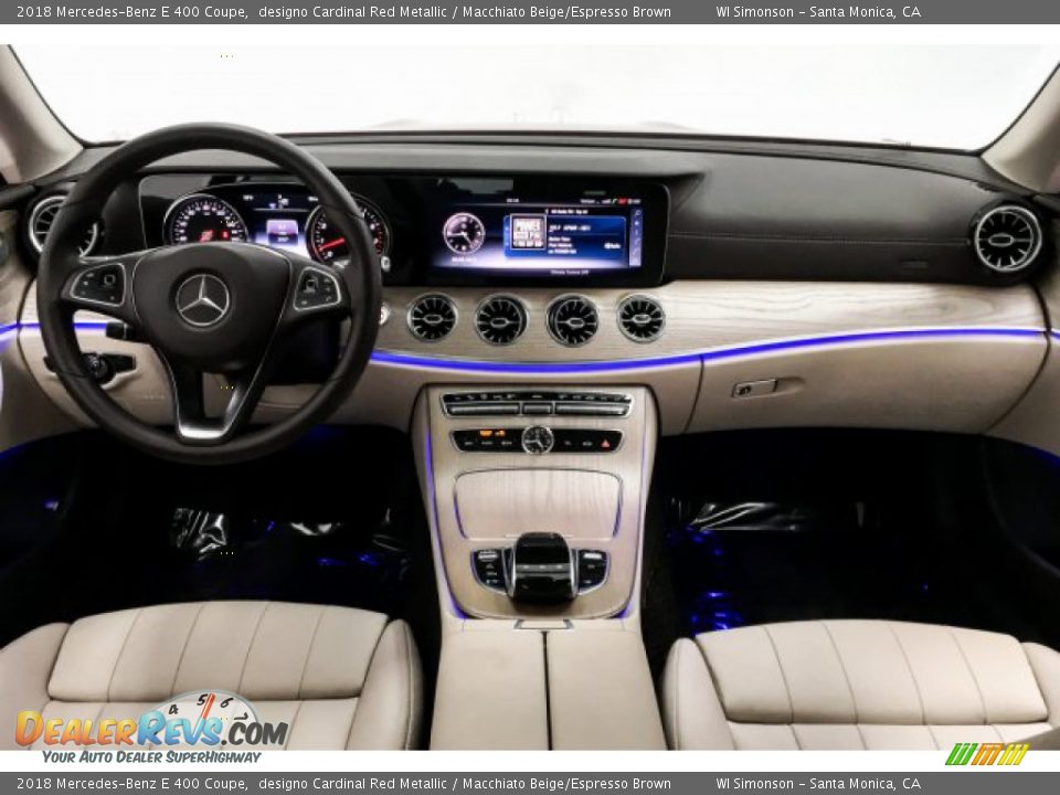 2018 Mercedes-Benz E 400 Coupe designo Cardinal Red Metallic / Macchiato Beige/Espresso Brown Photo #18