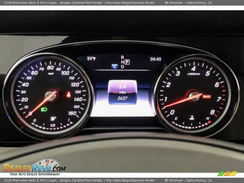 2018 Mercedes-Benz E 400 Coupe designo Cardinal Red Metallic / Macchiato Beige/Espresso Brown Photo #21