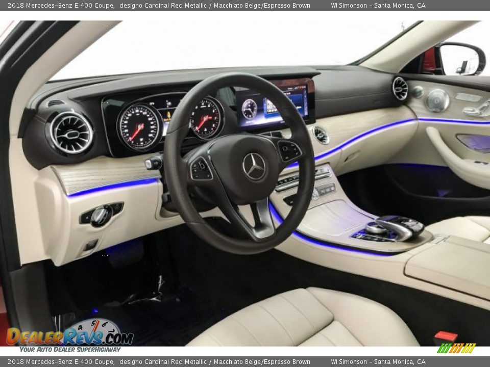 2018 Mercedes-Benz E 400 Coupe designo Cardinal Red Metallic / Macchiato Beige/Espresso Brown Photo #23