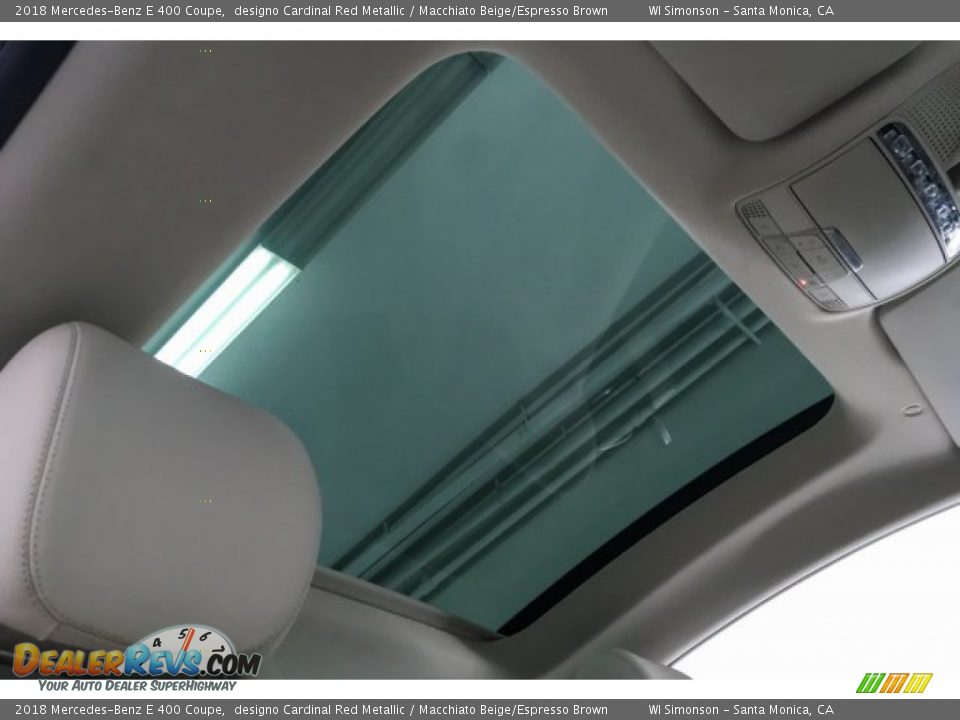 2018 Mercedes-Benz E 400 Coupe designo Cardinal Red Metallic / Macchiato Beige/Espresso Brown Photo #30