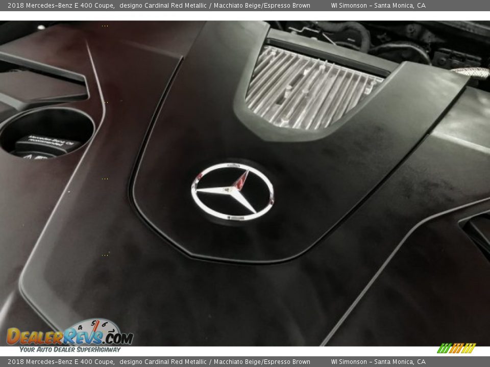 2018 Mercedes-Benz E 400 Coupe designo Cardinal Red Metallic / Macchiato Beige/Espresso Brown Photo #32