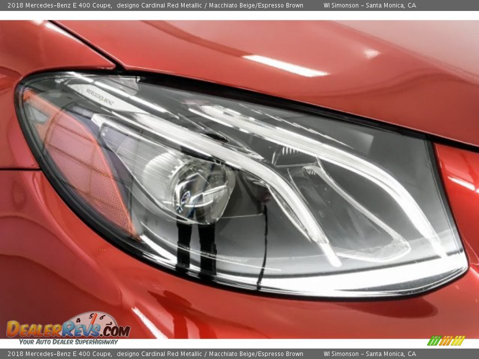 2018 Mercedes-Benz E 400 Coupe designo Cardinal Red Metallic / Macchiato Beige/Espresso Brown Photo #33
