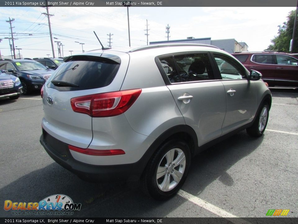 2011 Kia Sportage LX Bright Silver / Alpine Gray Photo #6