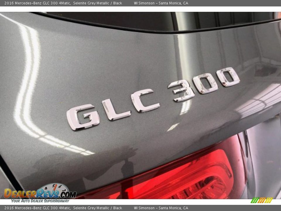 2016 Mercedes-Benz GLC 300 4Matic Selenite Grey Metallic / Black Photo #7