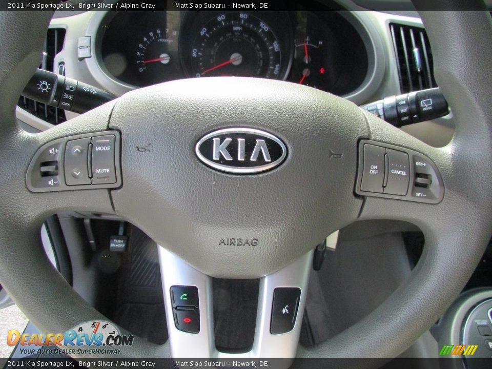2011 Kia Sportage LX Bright Silver / Alpine Gray Photo #11