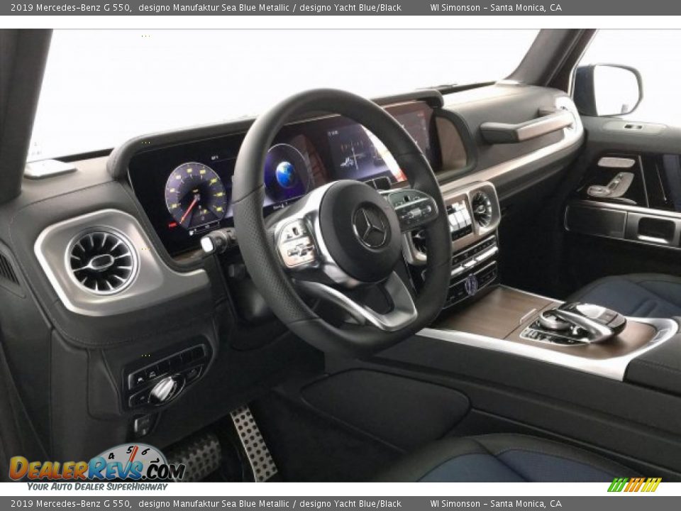 2019 Mercedes-Benz G 550 designo Manufaktur Sea Blue Metallic / designo Yacht Blue/Black Photo #4