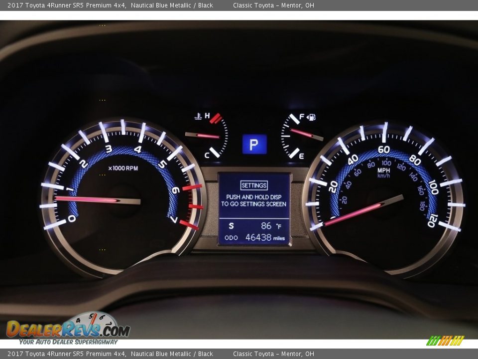 2017 Toyota 4Runner SR5 Premium 4x4 Nautical Blue Metallic / Black Photo #8