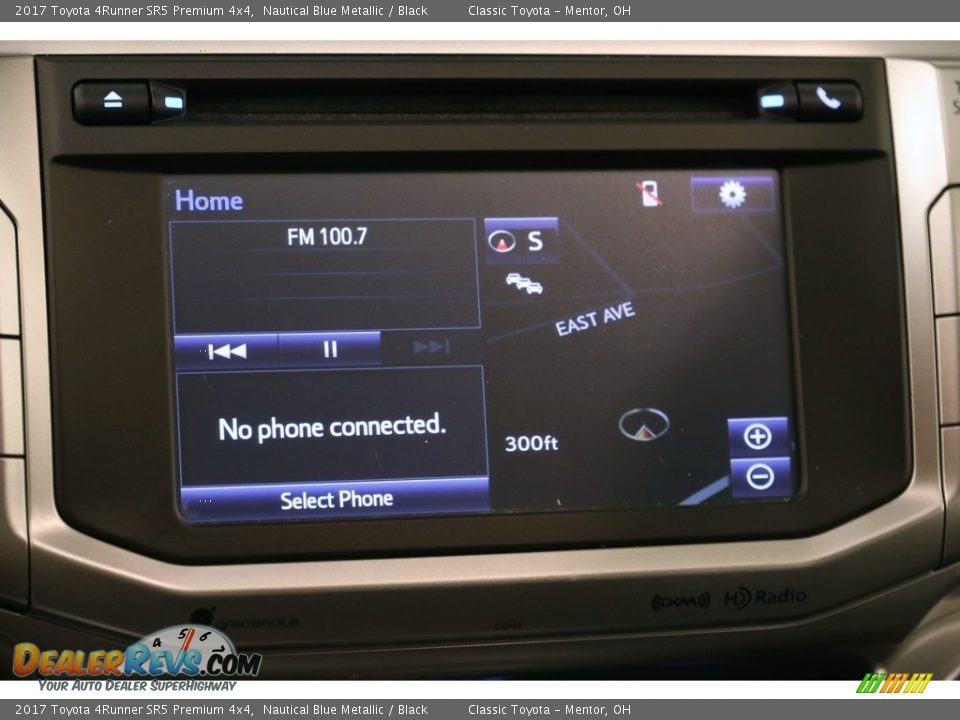 2017 Toyota 4Runner SR5 Premium 4x4 Nautical Blue Metallic / Black Photo #10