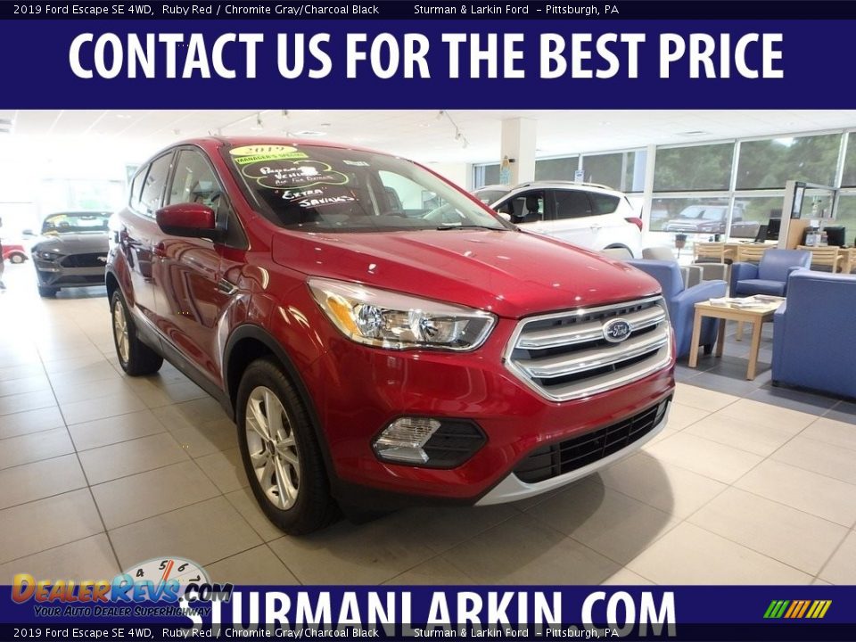 2019 Ford Escape SE 4WD Ruby Red / Chromite Gray/Charcoal Black Photo #1