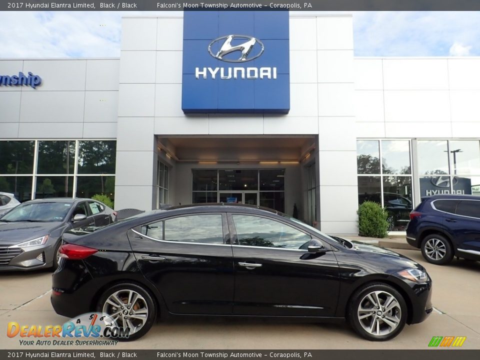2017 Hyundai Elantra Limited Black / Black Photo #1