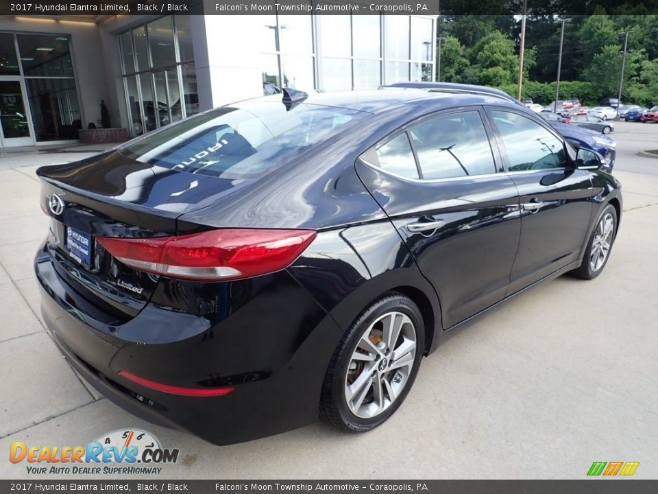 2017 Hyundai Elantra Limited Black / Black Photo #2