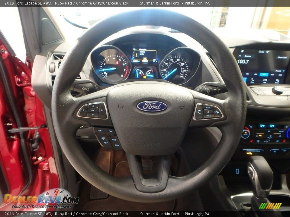 2019 Ford Escape SE 4WD Ruby Red / Chromite Gray/Charcoal Black Photo #14