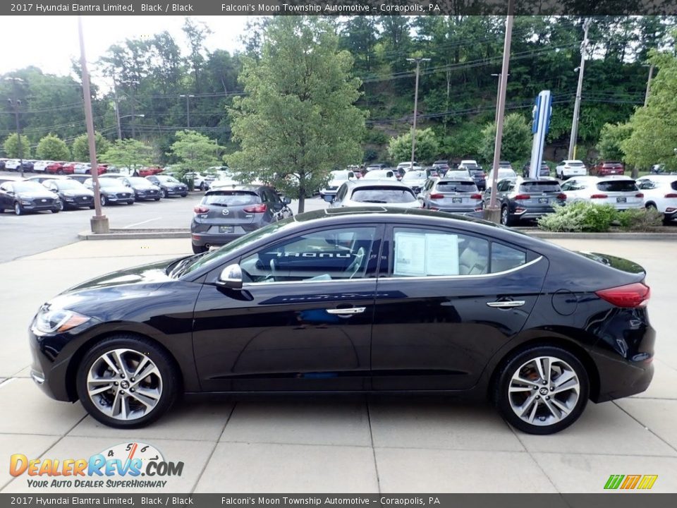 2017 Hyundai Elantra Limited Black / Black Photo #6