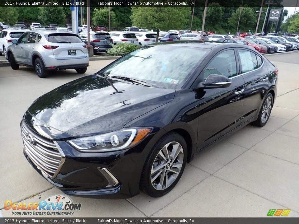 2017 Hyundai Elantra Limited Black / Black Photo #7