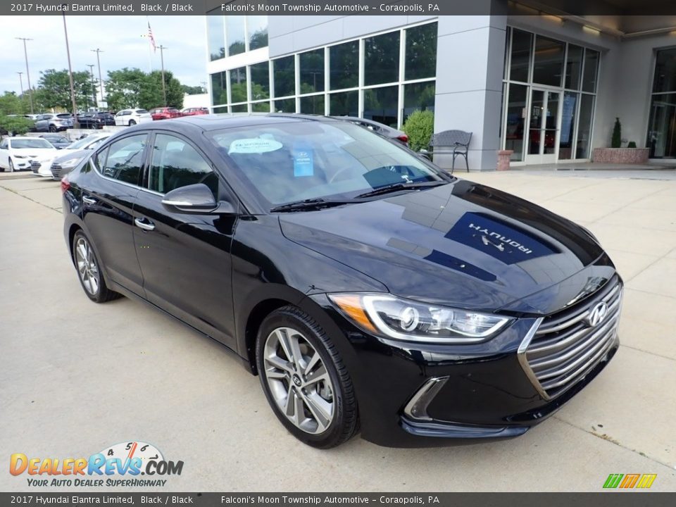 2017 Hyundai Elantra Limited Black / Black Photo #9