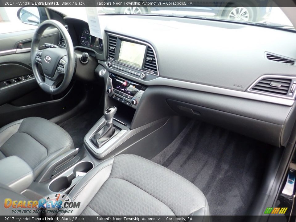 2017 Hyundai Elantra Limited Black / Black Photo #12
