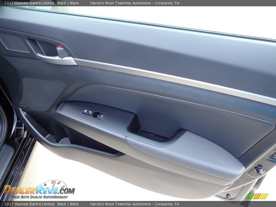 2017 Hyundai Elantra Limited Black / Black Photo #13