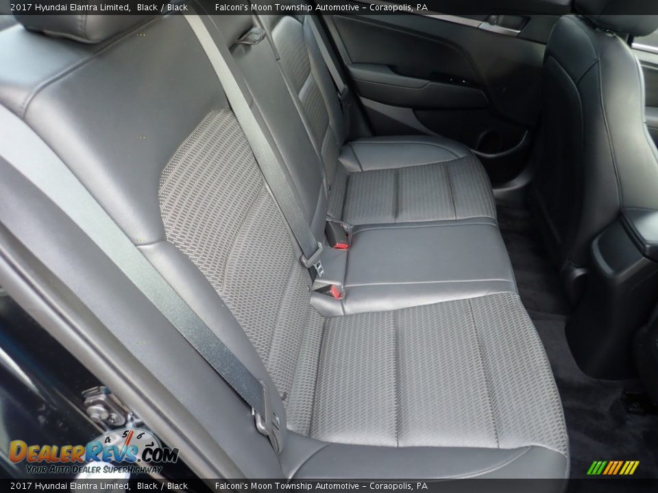 2017 Hyundai Elantra Limited Black / Black Photo #14