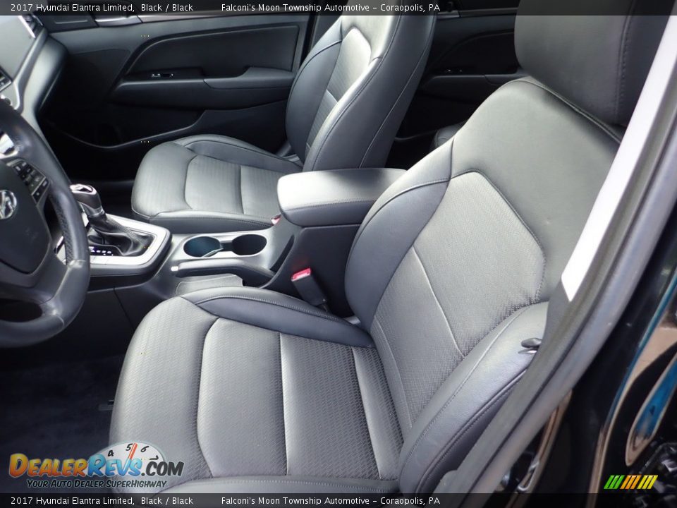 2017 Hyundai Elantra Limited Black / Black Photo #15