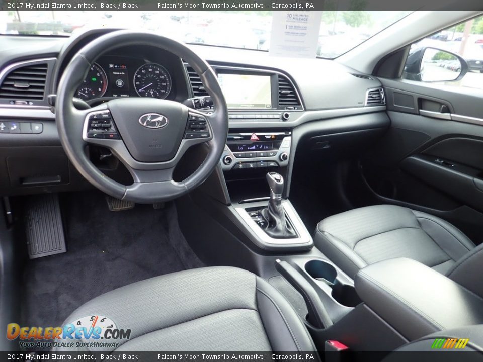 2017 Hyundai Elantra Limited Black / Black Photo #17