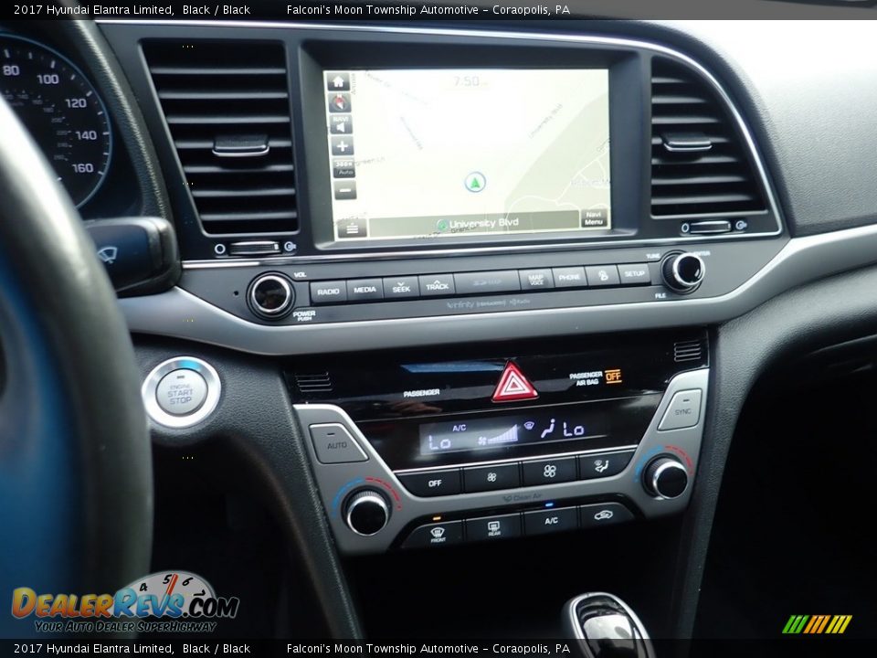 2017 Hyundai Elantra Limited Black / Black Photo #22