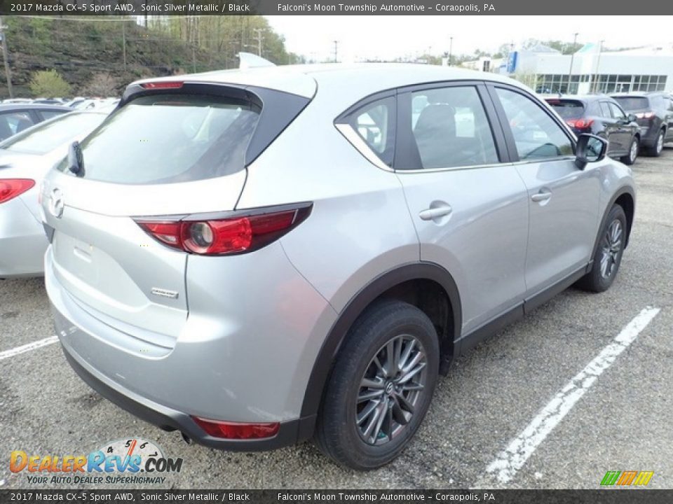 2017 Mazda CX-5 Sport AWD Sonic Silver Metallic / Black Photo #4