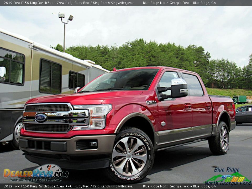 2019 Ford F150 King Ranch SuperCrew 4x4 Ruby Red / King Ranch Kingsville/Java Photo #1