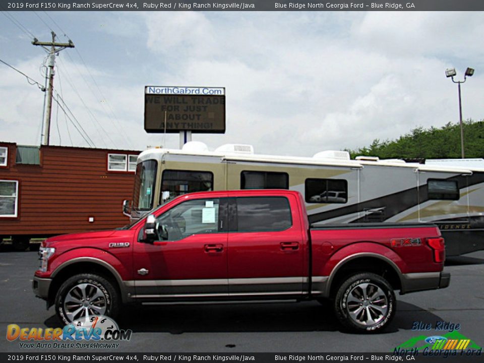 2019 Ford F150 King Ranch SuperCrew 4x4 Ruby Red / King Ranch Kingsville/Java Photo #2