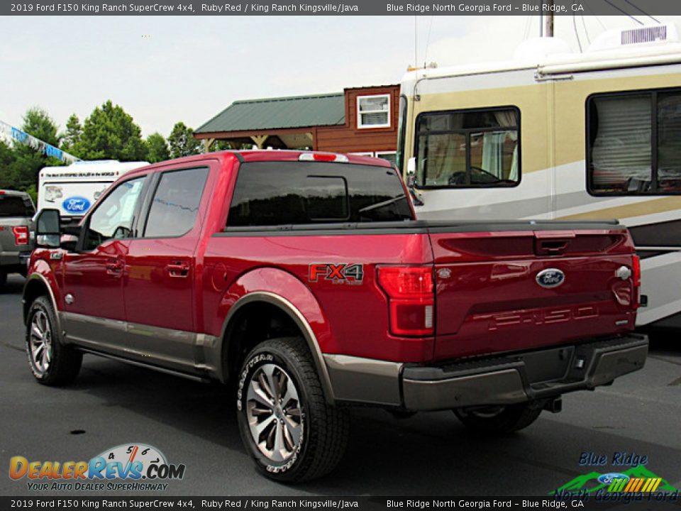 2019 Ford F150 King Ranch SuperCrew 4x4 Ruby Red / King Ranch Kingsville/Java Photo #3