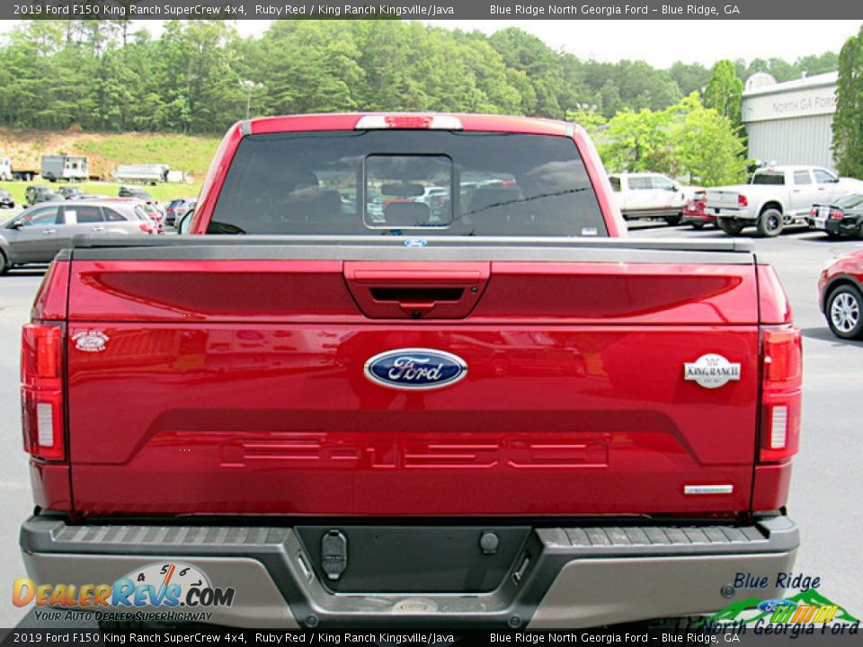 2019 Ford F150 King Ranch SuperCrew 4x4 Ruby Red / King Ranch Kingsville/Java Photo #4