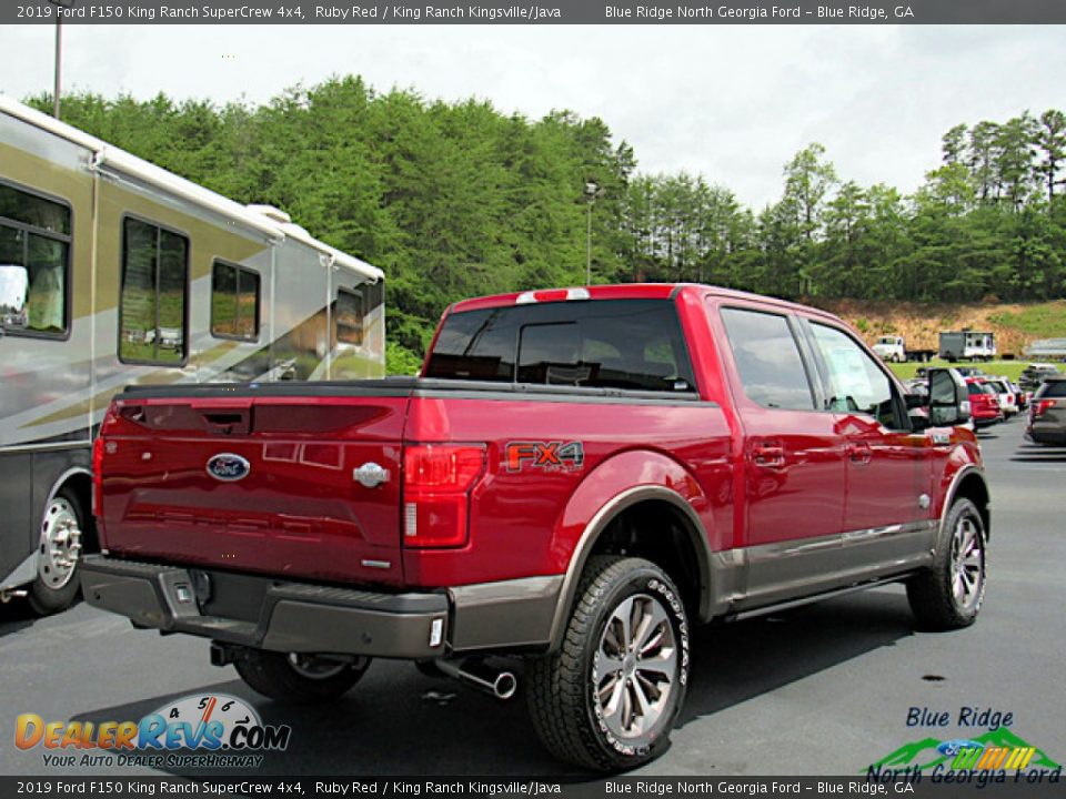 2019 Ford F150 King Ranch SuperCrew 4x4 Ruby Red / King Ranch Kingsville/Java Photo #5