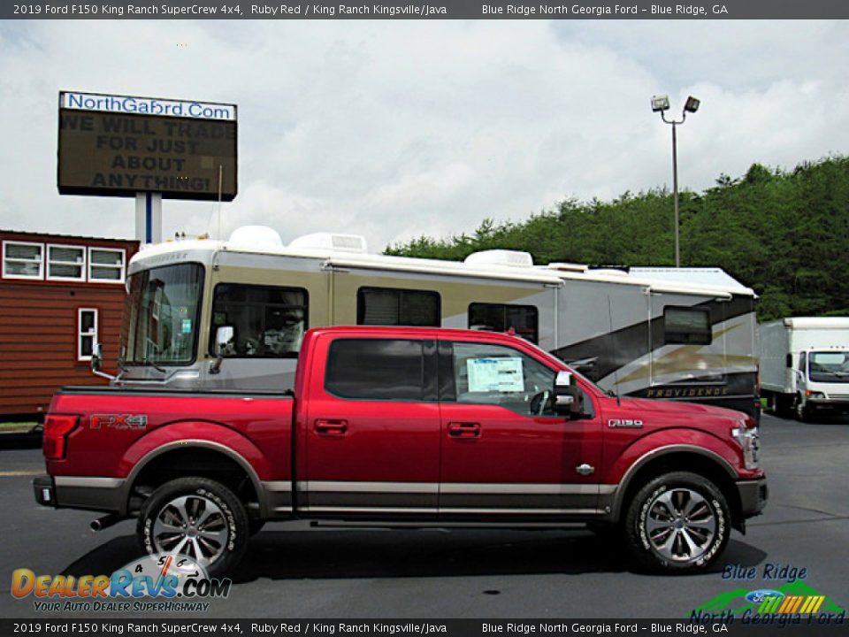 2019 Ford F150 King Ranch SuperCrew 4x4 Ruby Red / King Ranch Kingsville/Java Photo #6