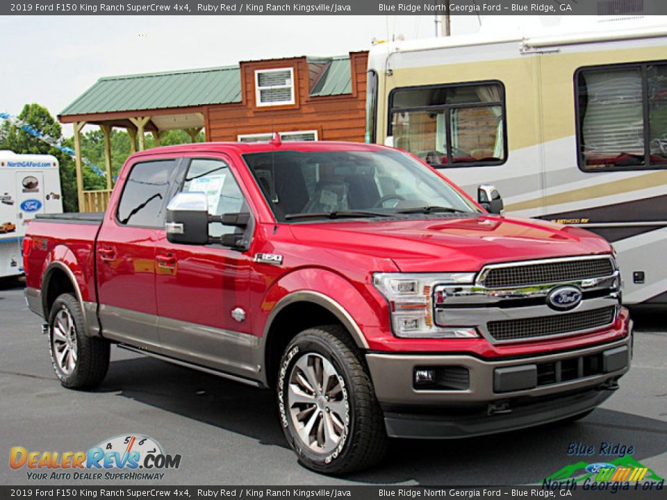 2019 Ford F150 King Ranch SuperCrew 4x4 Ruby Red / King Ranch Kingsville/Java Photo #7