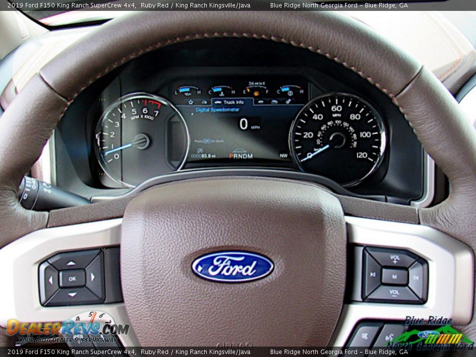 2019 Ford F150 King Ranch SuperCrew 4x4 Ruby Red / King Ranch Kingsville/Java Photo #17