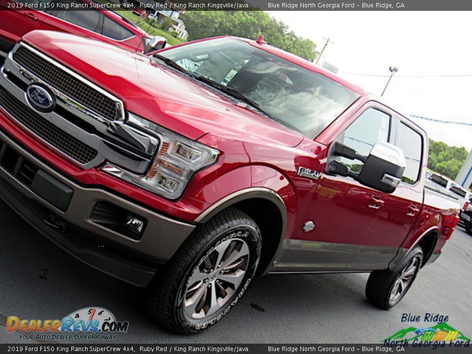 2019 Ford F150 King Ranch SuperCrew 4x4 Ruby Red / King Ranch Kingsville/Java Photo #35