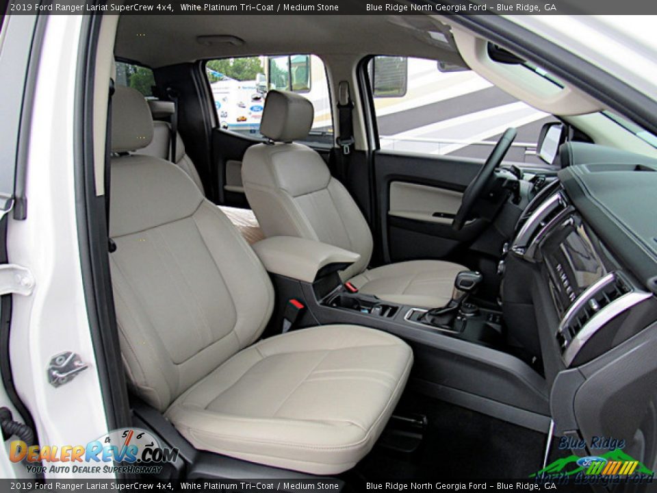 2019 Ford Ranger Lariat SuperCrew 4x4 White Platinum Tri-Coat / Medium Stone Photo #11