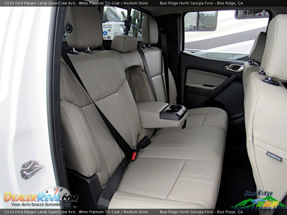 2019 Ford Ranger Lariat SuperCrew 4x4 White Platinum Tri-Coat / Medium Stone Photo #12