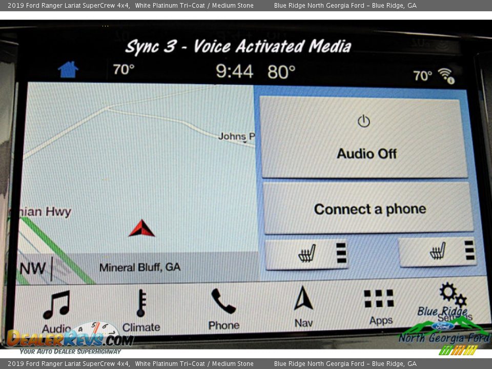 2019 Ford Ranger Lariat SuperCrew 4x4 White Platinum Tri-Coat / Medium Stone Photo #19