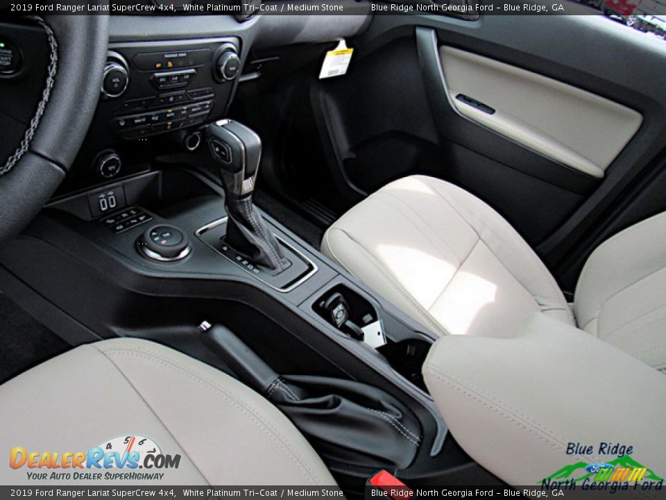 2019 Ford Ranger Lariat SuperCrew 4x4 White Platinum Tri-Coat / Medium Stone Photo #24
